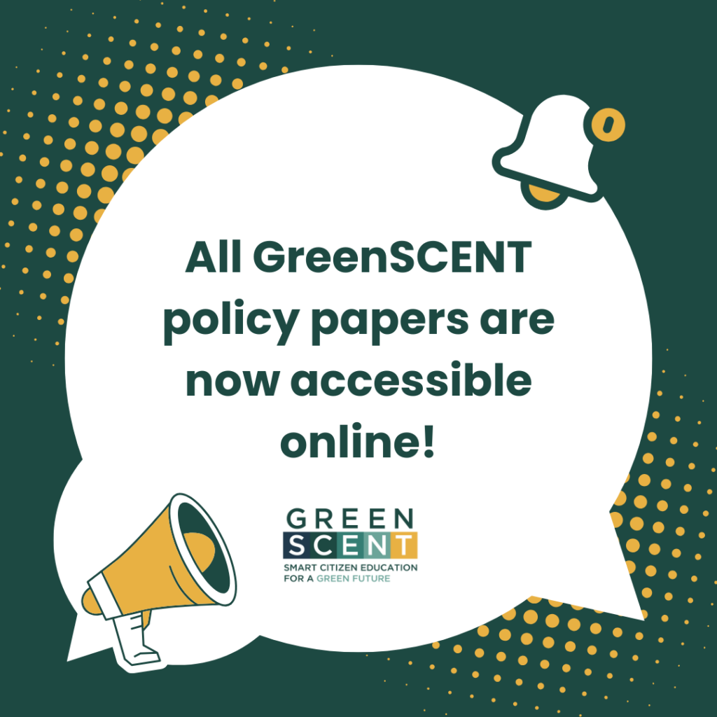 All greenSCENT policy papers are now accessible online!